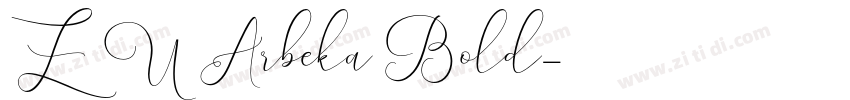 ZU Arbeka Bold字体转换